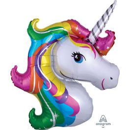 Unicorn Balloon 33 Inch Foil - Rainbow Celebration - Image 1