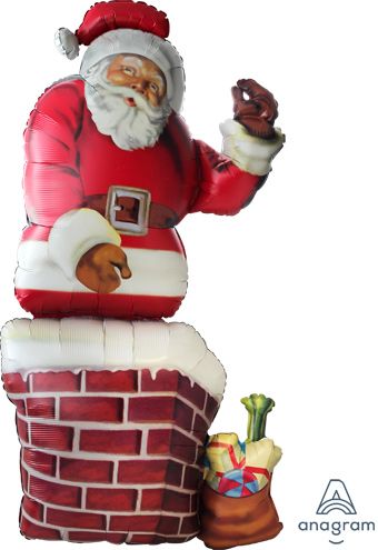 Santa Balloon 53 Inch Foil - Christmas Party - Image 1