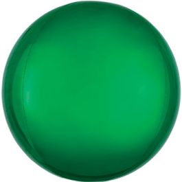 Green Orbz Foil Balloon 16 Inch - Image 1