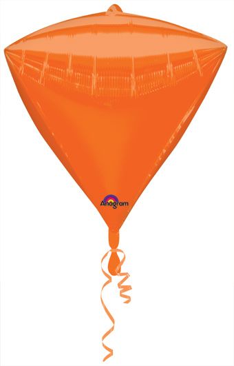 Orange Diamond Balloons - 5-Pack - Image 1