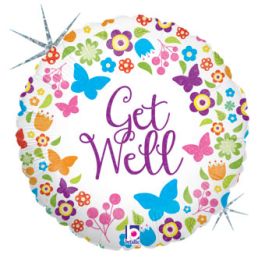 Get Well Balloon 9 Inch - 5-Pack - Image 1