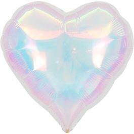 Iridescent Heart Balloon 18 Inch - 2-Pack - Image 1