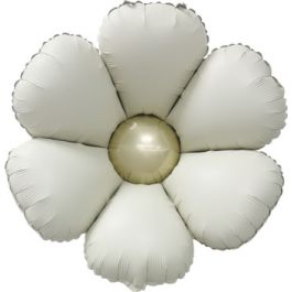 Latte Cream Decorative Flower Balloons 24 Inch - 2-Pack - Image 1