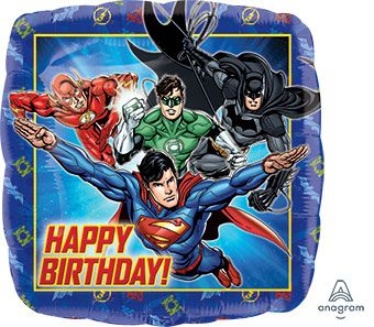 Justice League Balloons - 5-Pack - Image 1