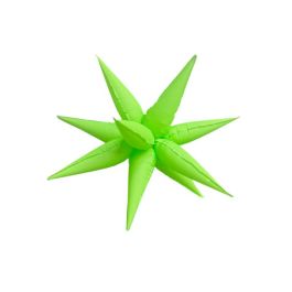 Neon Green Starburst Foil Balloon 40 Inch - Image 1