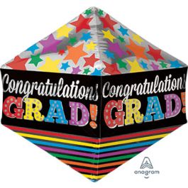 Graduation Foil Balloons 21 Inch - Congrats Stars Decor - Image 1