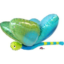 Dragonfly Foil Balloon 40 Inch Large Shaped Decoration - Image 1
