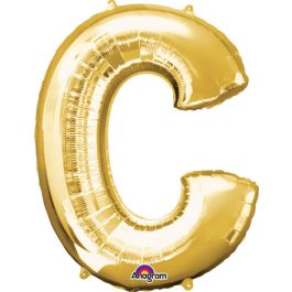 Gold Letter C Foil Balloon 32 Inch - Image 1