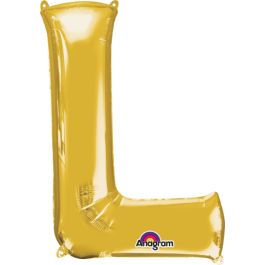 Gold Letter L Foil Balloon 32 Inch - Image 1