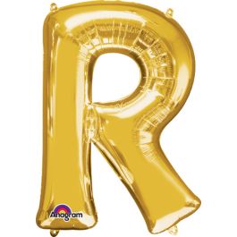 Gold Letter R Foil Balloon 32 Inch - Image 1