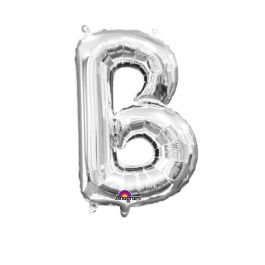 Silver Letter B Foil Balloon 18 Inch - Image 1