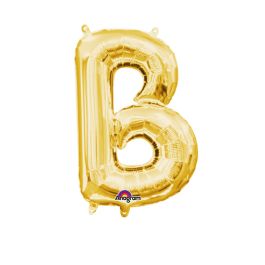 Gold Letter B Foil Balloon - Large Alphabet Decoration - Image 1