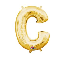 Gold Letter C Foil Balloon - Large Party Decoration - Image 1