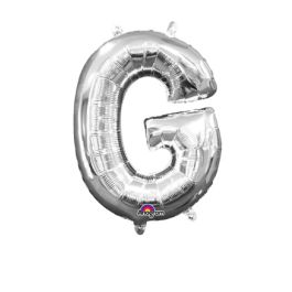 Silver Foil Letter G Balloon - Large Decorative Number/Letter - Image 1