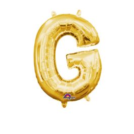 Gold Letter G Foil Balloon - Single Piece Decoration - Image 1