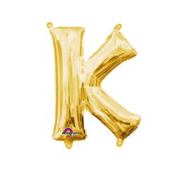 Gold Letter K Foil Balloon 33 Inch - Image 1