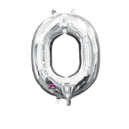 Silver Letter O Foil Balloon 18 Inch - Image 1
