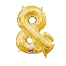 Gold & Symbol Foil Balloon 18 Inch - 5-Pack - Image 1
