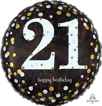 21st Birthday Balloon - 5-Pack - Image 1