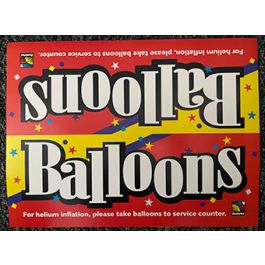 Balloon Display Header Card for 42 Peg Spinner Rack - 3-Pack - Image 1