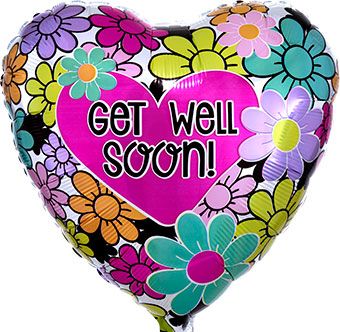 Get Well Soon Balloons - 5-Pack - Image 1