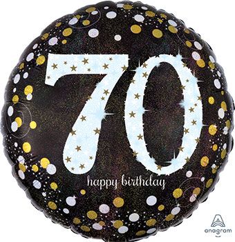 70th Birthday Balloon - 5-Pack - Image 1