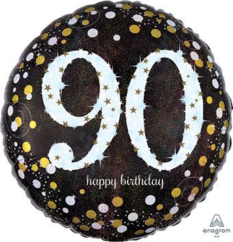 90th Birthday Balloon - 5-Pack - Image 1