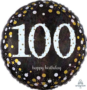 100th Birthday Balloon - 5-Pack - Image 1