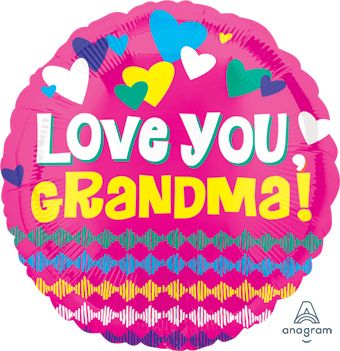 Love You Grandma Balloon - 5-Pack - Image 1