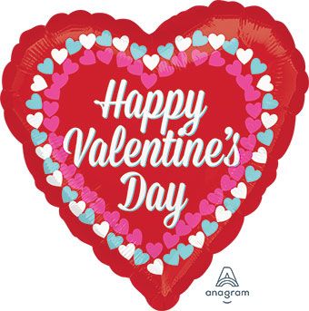 Valentine's Day Heart Balloon - 5-Pack - Image 1
