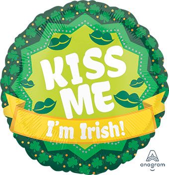 Irish Kiss Me Balloon - 5-Pack - Image 1