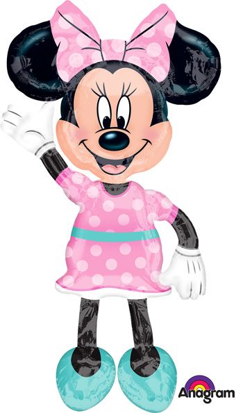 Minnie Mouse Balloon 18" Foil - Disney Birthday Party - Image 1