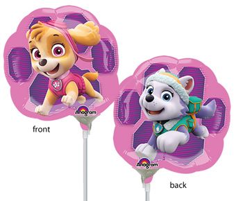 Paw Patrol Balloons - 5-Pack Skye & Everest - Image 1