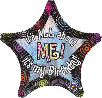 It's All About Me Birthday Balloon - 28 Inch Foil - Image 1