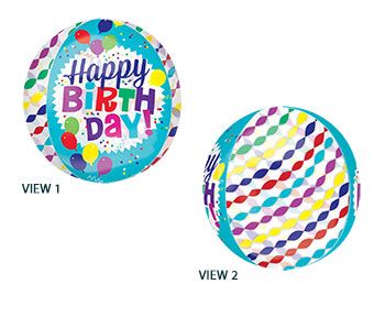 Happy Birthday Balloons - 3-Pack - Image 1