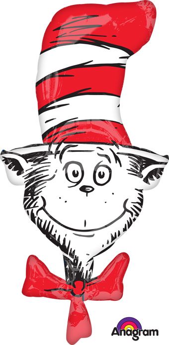 Cat in the Hat Balloons - 3-Pack - Image 1