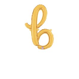 Gold Letter Balloon Set B & S - 24 Inch Foil - Image 1