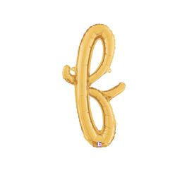 Gold Letter R Balloon 24 Inch Foil - Single Unit - Image 1