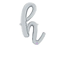Silver Script Letter Balloons 24 Inch - Pack of [X] - Image 1