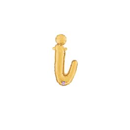 Gold Letter I Foil Balloon 14 Inch - Image 1