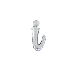 Silver Letter I Balloon 14 Inch - 5-Pack - Image 1