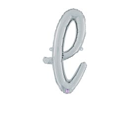 Silver Letter S Balloon 24 Inch - 5-Pack Party Decor - Image 1