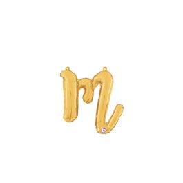 Gold Letter M Foil Balloon 14 Inch - Image 1
