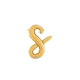 Gold Ampersand (&) Foil Balloon 14 Inch - Party Decoration - Image 1