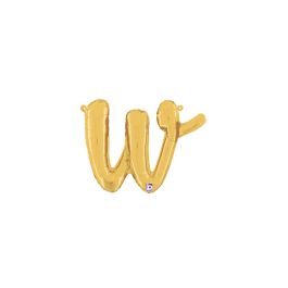 Gold Initial Letter Foil Balloons 14 Inch - Set of 3 - Image 1