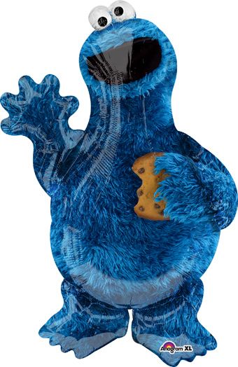 Cookie Monster Balloon - 3-Pack - Image 1