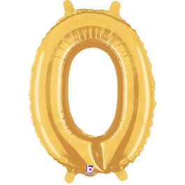 Gold Number 0 Foil Balloon 14 Inch - Party Decoration - Image 1