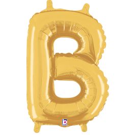 Gold Letter B Foil Balloon 14 Inch - Image 1