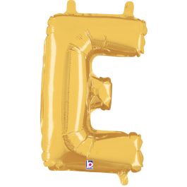 Gold Letter E Foil Balloon 14 Inch - Image 1