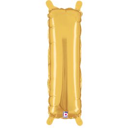 Gold Letter I Foil Balloon 14 Inch - Image 1